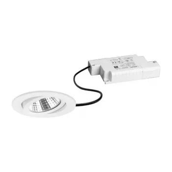 Brumberg 39363173 BB03 runder LED-Einbaustrahler Weiß 6W 230V Phasenabschnitt dimmbar schwenkbar