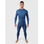 Brunotti Grenoble Herren-Thermoleggings - Slim Fit, 92% Polyester, Dunkelblau, Größe S