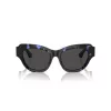 Burberry BE4423-411187 Damen-Sonnenbrille, Transparent Grauer Rahmen, Graue Verlaufsgläser, 52 mm