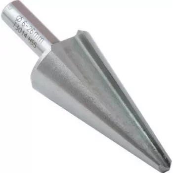 C.K Tools T3014 HSS Stufenbohrer 6-26 mm, 10 Stufen, 3-Flächen-Schaft, 80 mm Länge