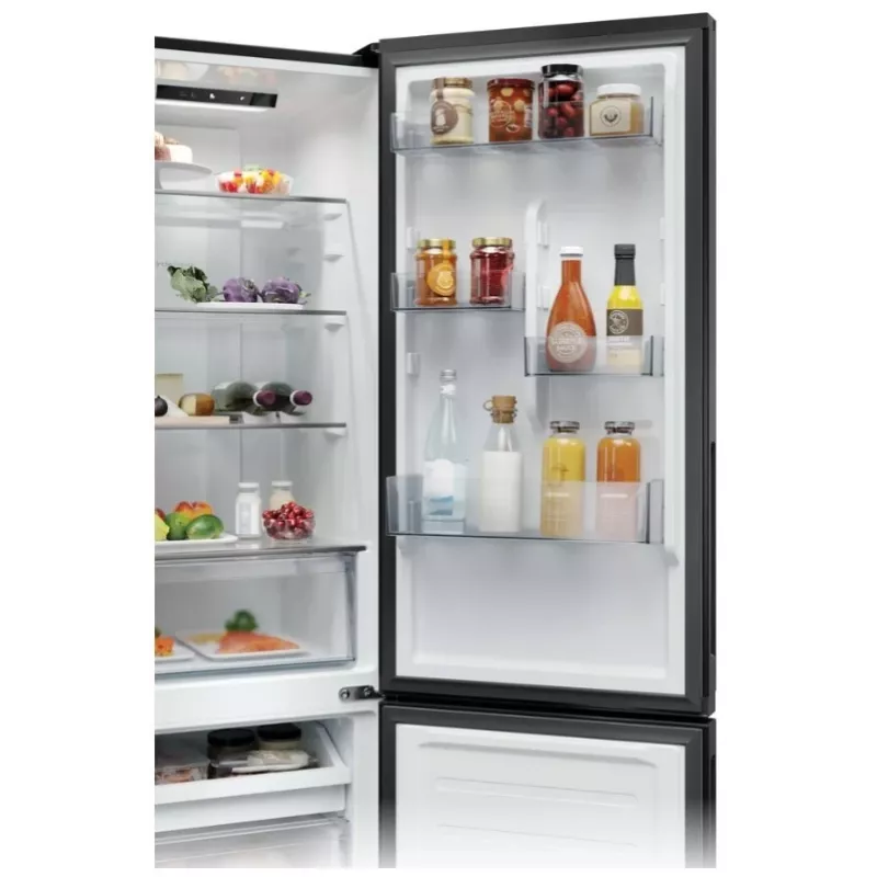 Candy CNCQ2T518DB Kühl-Gefrier-Kombination, No Frost, schwarz, 197 l / 82 l