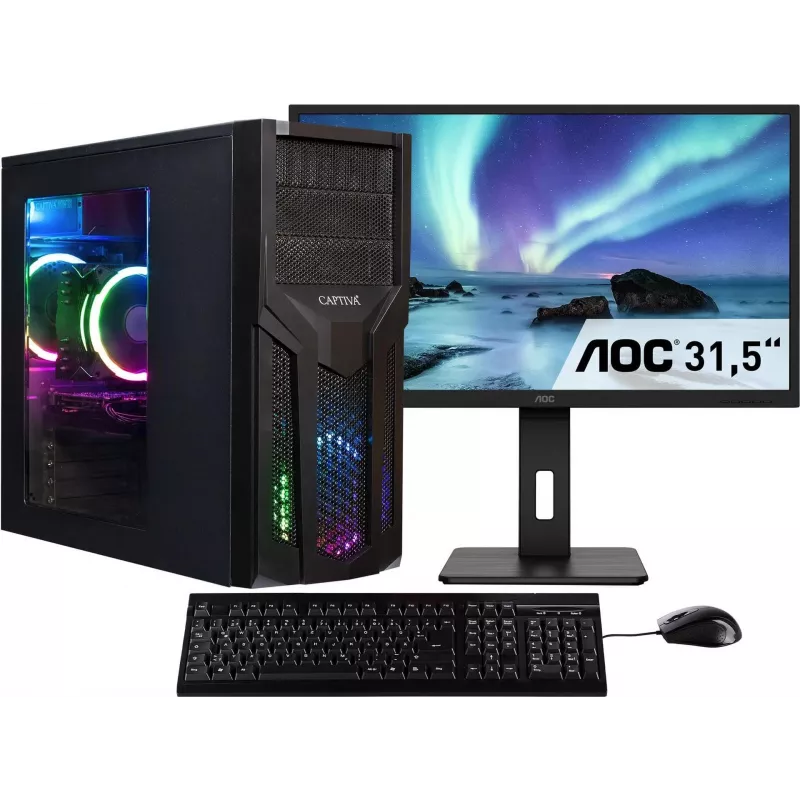 CAPTIVA Power Starter R80-039 TFT Bundle, AMD Ryzen 7, 32GB DDR4, 1TB SSD
