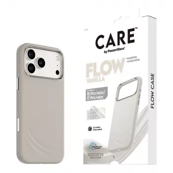 CARE by PanzerGlass Flow Case Vanilla mit MagSafe für iPhone 17 Pro Max