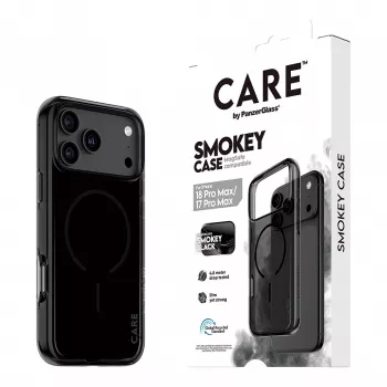 CARE by PanzerGlass Smokey Hülle mit Schwarz MagSafe für iPhone 17 Pro Max