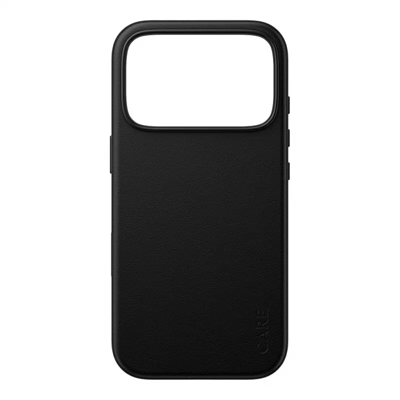 CARE by PanzerGlass Solo Vegane Lederhülle Schwarz mit MagSafe für iPhone 17 Pro