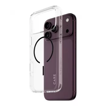 CARE by PanzerGlass Urban Explorer Hülle Transparent mit Schwarz MagSafe für iPhone 17 Pro Max