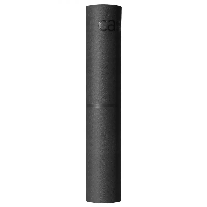 Casall 533019021 Yogamatte aus Naturkautschuk Schwarz 183x61x0,4 cm
