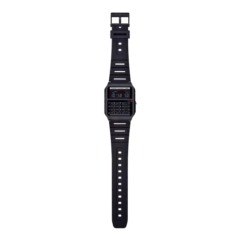 CASIO CA-53WB-1BEF Unisex Digitaluhr mit Taschenrechner, schwarzes Resin