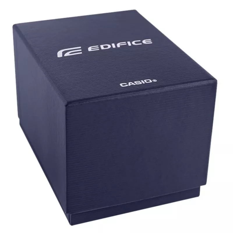 CASIO Edifice EFR-574D-2AVUEF Herren Analog Quarzuhr, 42,3 mm, blaues Zifferblatt, Edelstahlarmband