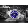 CASIO Edifice EFR-574D-2AVUEF Herren Analog Quarzuhr, 42,3 mm, blaues Zifferblatt, Edelstahlarmband