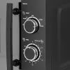 CASO M20 EASY 03309 Solo-Mikrowelle, 20 L, 700 W, 35-Minuten-Timer, Schwarz/Grau
