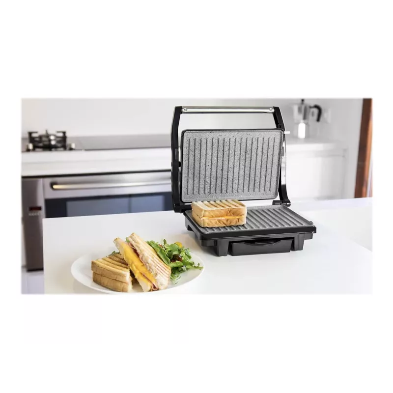 Cecotec Rock'nGrill 1000 Elektrogrill 1000 W Schwarz/Edelstahl