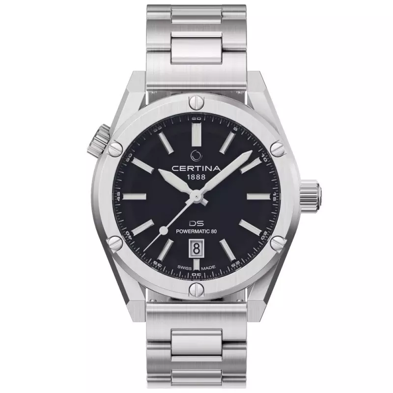 CERTINA DS Action Diver Automatic 43mm schwarzes Zifferblatt NATO-Armband C041407190510