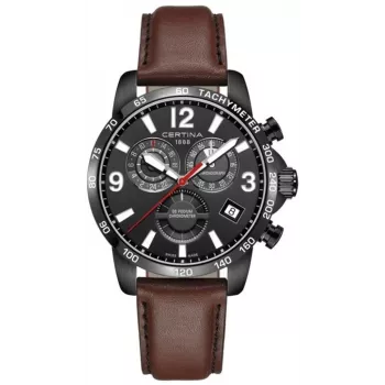 CERTINA DS Action Diver Automatik Herrenuhr 42mm Roségold PVD Braunes Lederarmband C034654360570