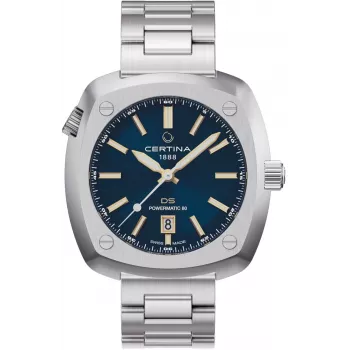 CERTINA DS Action Diver Automatik Herrenuhr 43mm blaues Zifferblatt Edelstahl Milanese Mesh Armband C041407190410