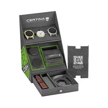 CERTINA DS Action Diver Herren-Automatikuhr 43mm silbernes Zifferblatt graues NATO-Armband C041407190310