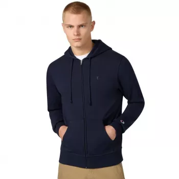 Champion Herren Full-Zip Hoodie Sweatshirt Navy Blue BS501 Größe L