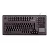CHERRY MX11900 TouchBoard kompakte mechanische Tastatur mit Trackball, USB, US QWERTY, Schwarz