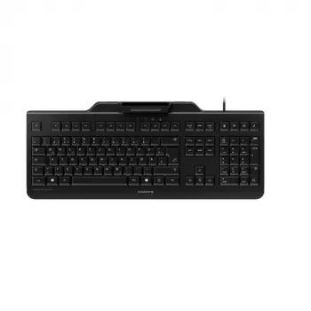CHERRY SECURE BOARD 1.0 FRANCE Tastatur, französisches AZERTY-Layout, kabelgebundenes USB, Schwarz