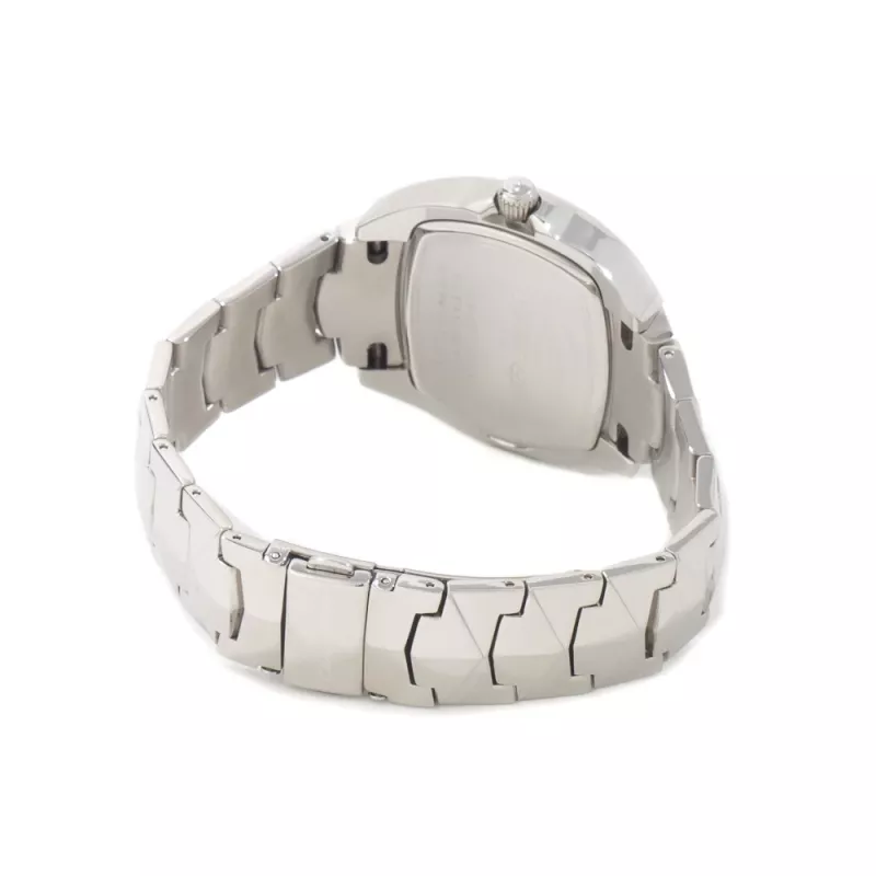 CHRONOTECH CT2188L-02M Herren Analog Quarzuhr 41mm Edelstahl Schwarzes Zifferblatt Silbernes Armband