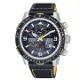 CITIZEN Eco-Drive Funk-Solaruhr JY8078-01L 45mm blaues Zifferblatt Lederarmband