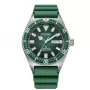 CITIZEN Herren Automatik-Taucheruhr NY0121-09X 41mm grünes Zifferblatt Kautschukband