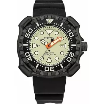 CITIZEN Herren Eco-Drive Taucheruhr BN0227-25X 47mm schwarz ionenplattiertes Edelstahl- und Polyurethanarmband