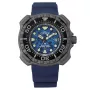 CITIZEN Promaster Marine Eco-Drive Taucheruhr BN0227-09L 46,5mm blaues Zifferblatt blaues Polyurethan-Armband