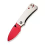 CIVIVI Baby Banter Messer, Ivory G10 Rot