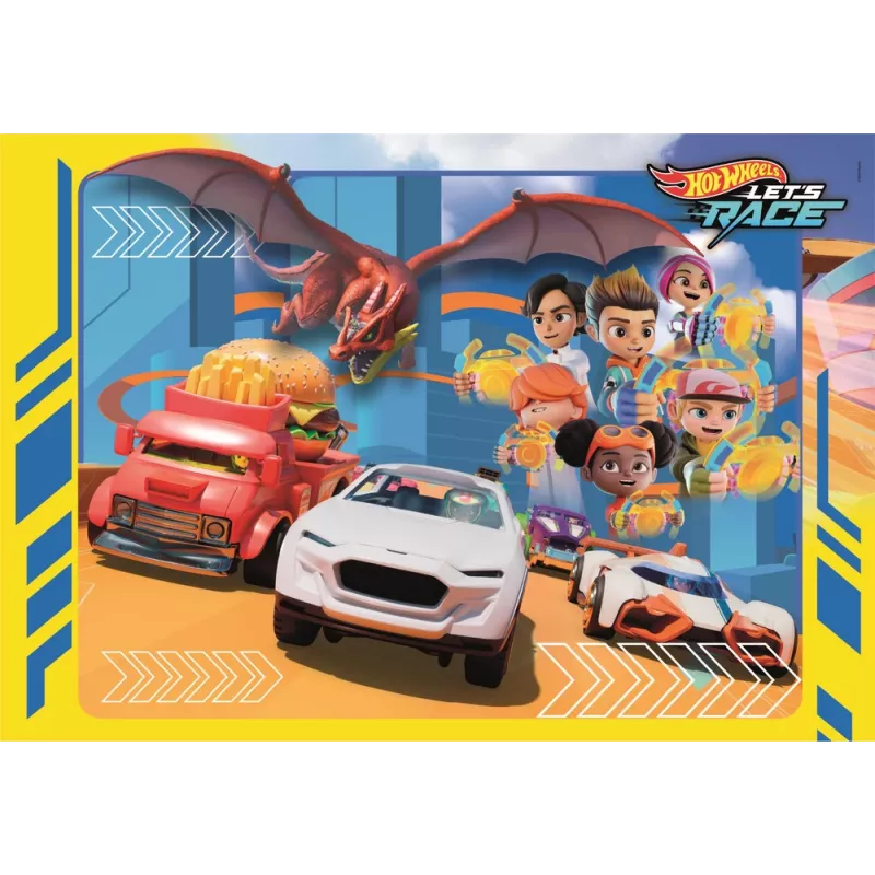 Clementoni Super Color Puzzle 30 Teile Hot Wheels 20284
