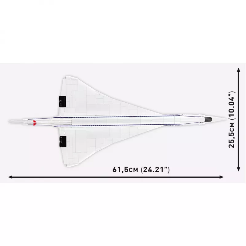 COBI Concorde G-BBDG Bausatz, Maßstab 1:95