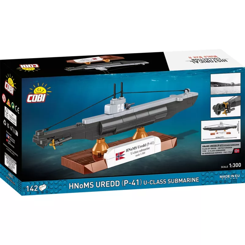 COBI HNoMS Uredd (P-41) U-Klasse U-Boot Modellbausatz Maßstab 1:300