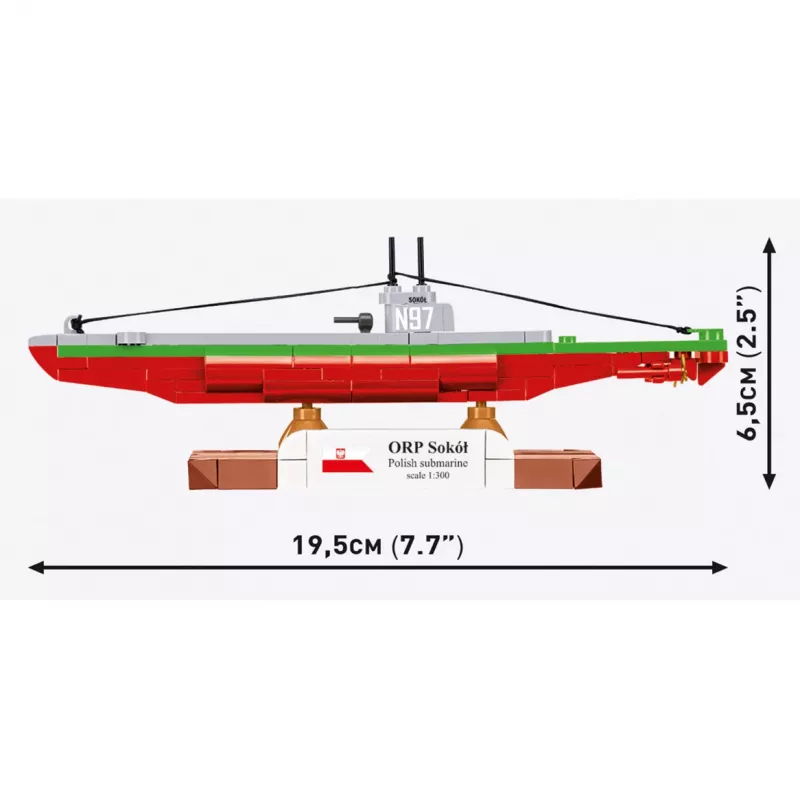 COBI ORP Sokół Polnisches U-Boot 1:300