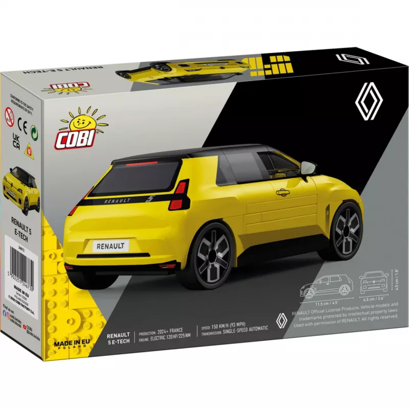 COBI Renault 5 E-Tech gelb 1:35