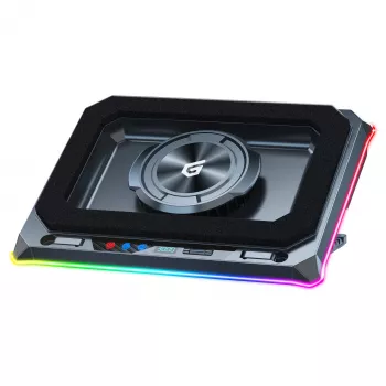 Conceptronic THYIA03B USB-C Laptop-Kühlpad mit Smartphone-Halter, RGB, 12V