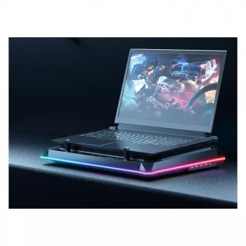 Conceptronic THYIA04B USB-C Laptop-Kühlpad mit Handyhalterung