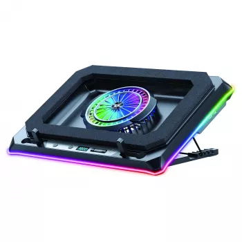 Conceptronic THYIA04B USB-C Laptop-Kühlpad mit Handyhalterung
