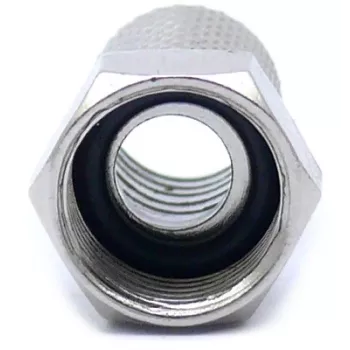 CONOTECH NS-511 F-Steckverbinder mit Wetterschutz für RG6 Koaxialkabel, 6,8 mm, vernickeltes Messing, 75 Ohm