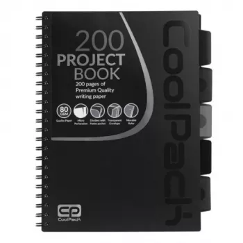 COOLPACK Spiralnotizbuch A4 Schwarz