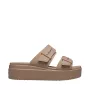 Crocs Brooklyn Low Damen-Plattform-Keilsandalen, Mushroom/Stucco Beige, EU 39-40 (US W8-9)