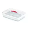 CURVER Kuchen-Transportbox rechteckig 45x29,5x11,1 cm Weiß