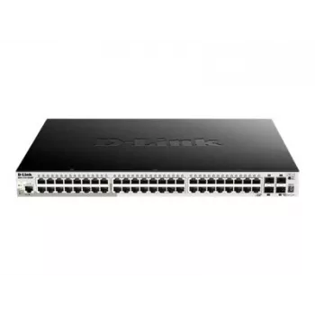 D-Link DGS-1510-52XMP 48-Port Gigabit Stackable Smart Managed PoE+ Switch mit 4 x 10G SFP+