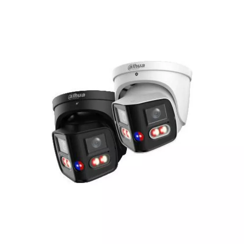 Dahua IPC-PDW31259-A180-AS-PV-0280B TIOC Duo 5MP Panorama IP-Kamera mit 180° Blickwinkel, Wi-Fi, Aktive Abschreckung, IP67