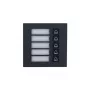 Dahua Technology VTO4202FB-MB5 Ruftastenmodul, 5 Tasten, Silber/Schwarz, IP65, IK07