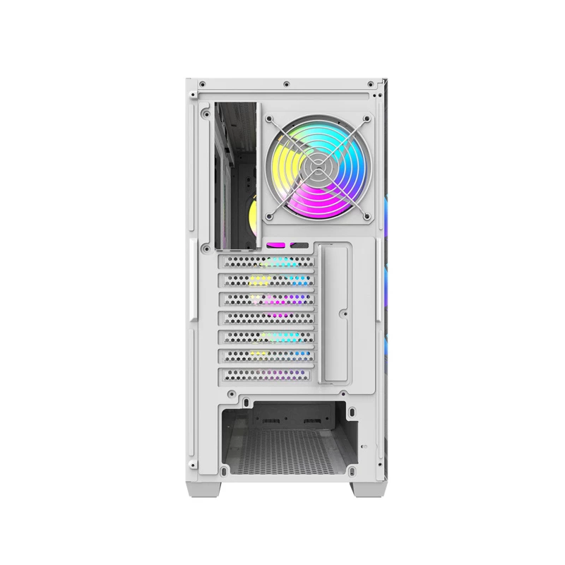 DARKFLASH DS900WS Mid Tower Weiß Gehäuse mit 4 ARGB Lüftern