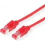 Dätwyler Cat 6 S/FTP Patchkabel RJ45 auf RJ45, 0,5 m, Rot, LSZH 21.05.0001