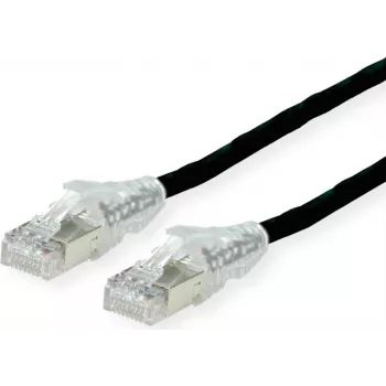 Dätwyler Cat.6 U/UTP LS0H Patchkabel, RJ45 AMP v2, Schwarz, 20 m