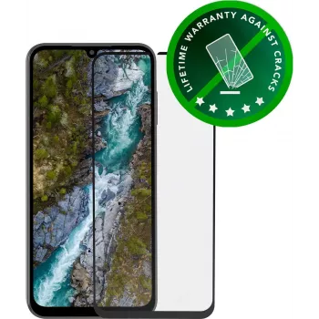 dbramante1928 eco-shield Displayschutz für Samsung Galaxy A25 5G, schwarzer Rand