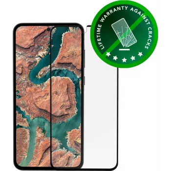 dbramante1928 eco-shield Displayschutz für Samsung Galaxy A35 5G, schwarzer Rand