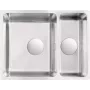 DEANTE 1.5-Bowl Unterbau-Einbauspüle aus Edelstahl 780x480mm gebürstet
